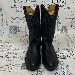 Tony Lama Men’s Cowboy Boots Black Sz 10 1/2